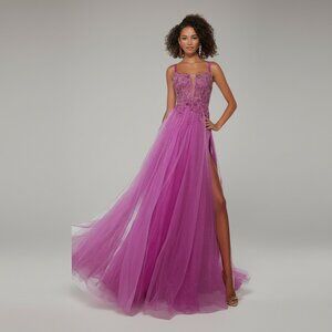 Alyce Paris neon magenta dress, size 18, NEW WITH TAGS!